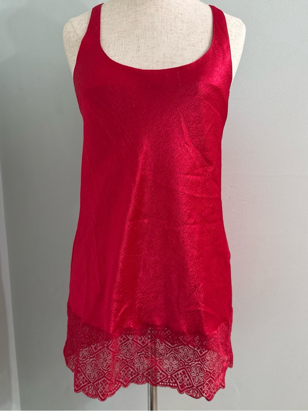Vintage Victoria’s Secret Red Chemise Slip Dress S